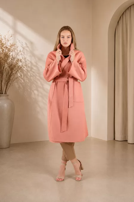 100% Wool Coat - Cotton Candy