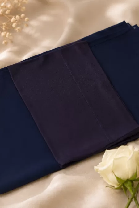 Dark Navy Chiffon Set