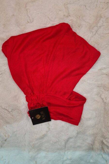 red hijab cap