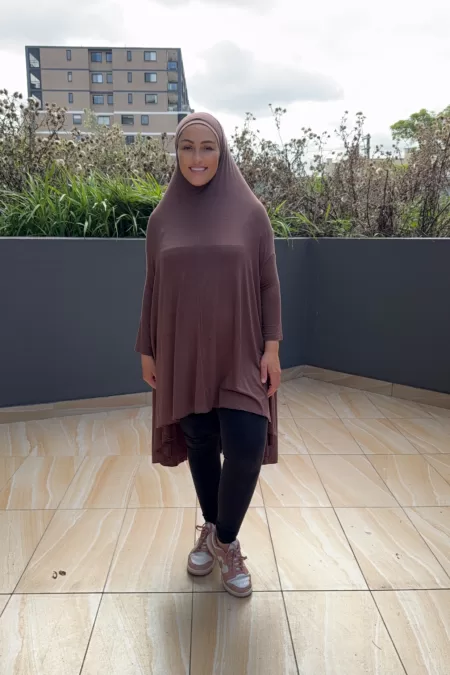 Short Brown Jilbab