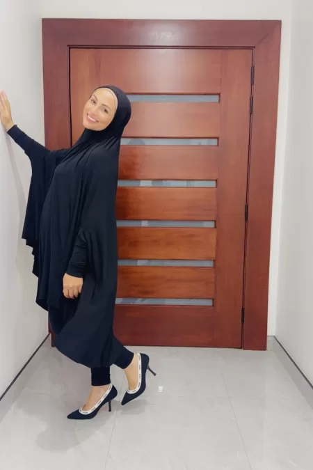 Black Short Jilbab