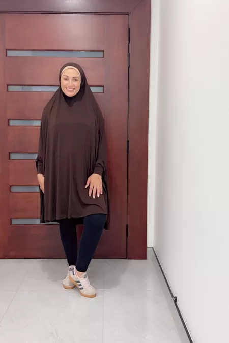 Brown Short Jilbab