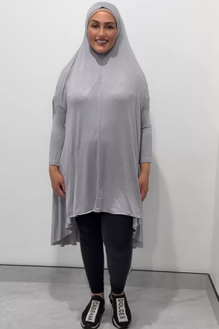 Short Grey Jilbab