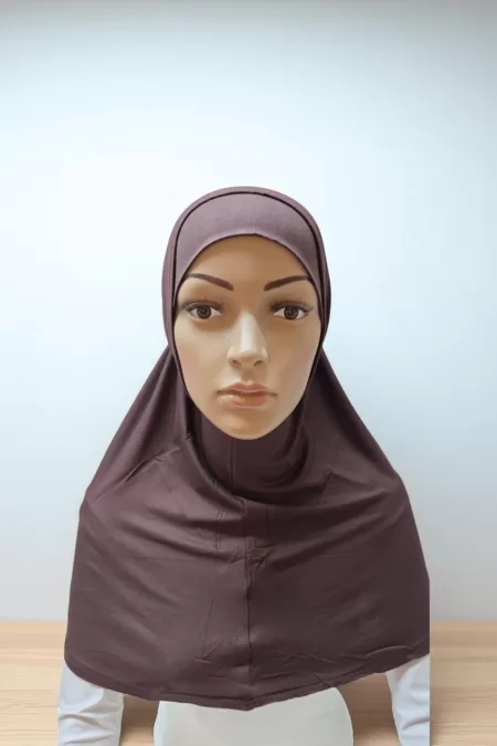 Japanese Cotton Brown Two Pieces Hijab