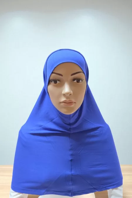 Japanese Cotton Royal Blue Two Pieces Hijab