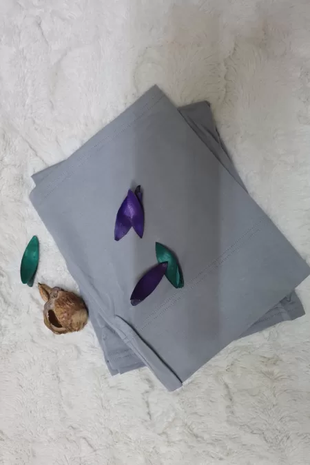 Japanese Cotton Grey Two Pieces Hijab