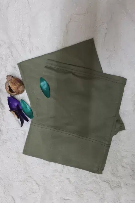 Japanese Cotton Olive Two Pieces Hijab