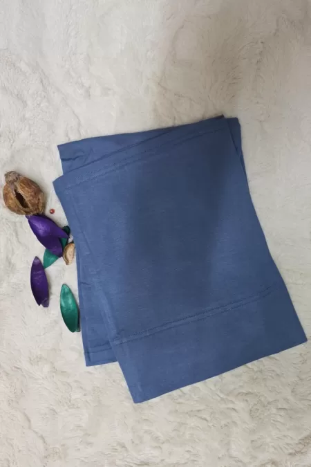 Japanese Cotton Denim Blue Two Pieces Hijab