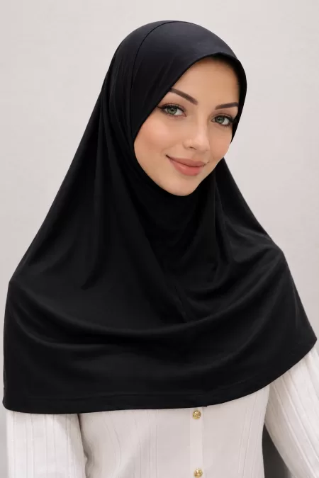 Black Jersey One Piece Hijab