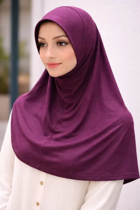 Maroon Jersey One Piece Hijab