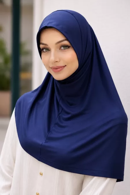 Navy Jersey One Piece Hijab