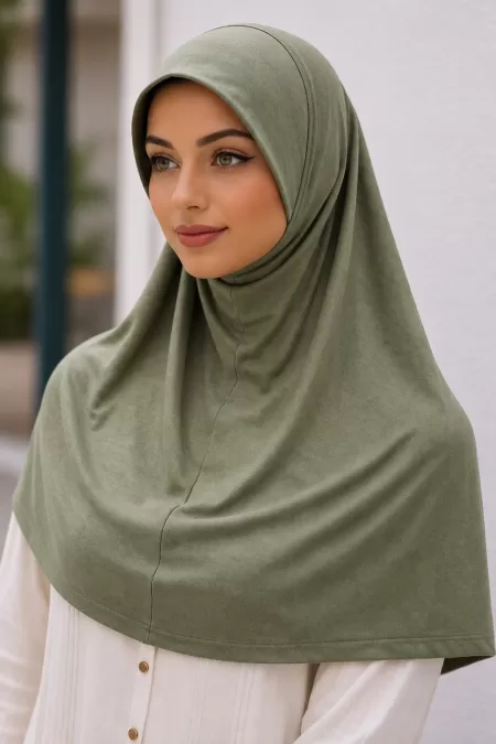 Olive Jersey One Piece Hijab