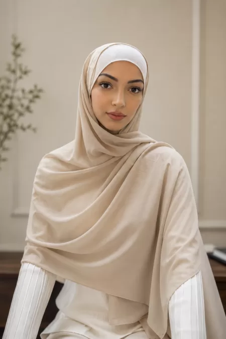 Light Beige Chiffon Set