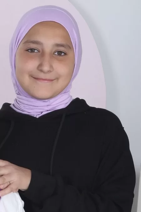 Purple Kids One Piece Hijab